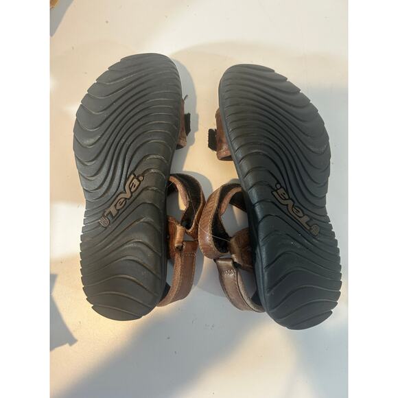 Teva Women's Original Brown Waterproof Leather Sandals Sz 7 Outdoor #6388 - Picture 2 of 7